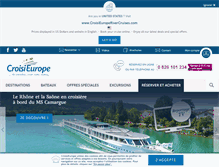 Tablet Screenshot of croisieurope.com